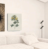 Singular Yellow Blossom Branch Unframed Print Wall Art - Homeroots - Flyclothing LLC
