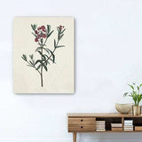 Singular Red Blossom Branch Unframed Print Wall Art - Homeroots - Flyclothing LLC