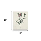 Singular Red Blossom Branch Unframed Print Wall Art - Homeroots - Flyclothing LLC