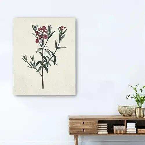 Singular Red Blossom Branch Unframed Print Wall Art - Homeroots - Flyclothing LLC