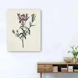 Singular Red Blossom Branch Unframed Print Wall Art - Homeroots - Flyclothing LLC