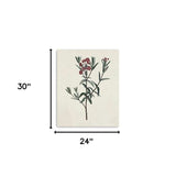 Singular Red Blossom Branch Unframed Print Wall Art - Homeroots - Flyclothing LLC