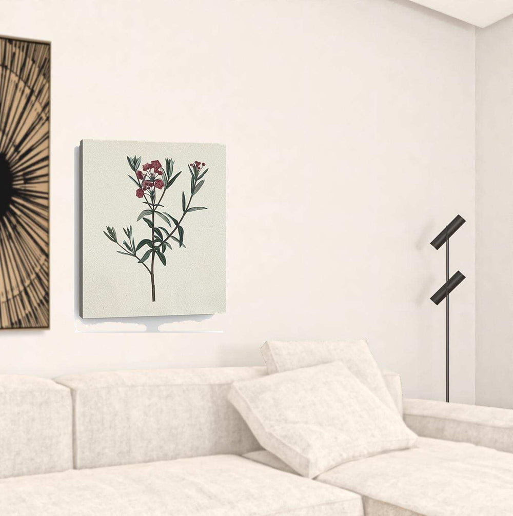 Singular Red Blossom Branch Unframed Print Wall Art - Homeroots - Flyclothing LLC