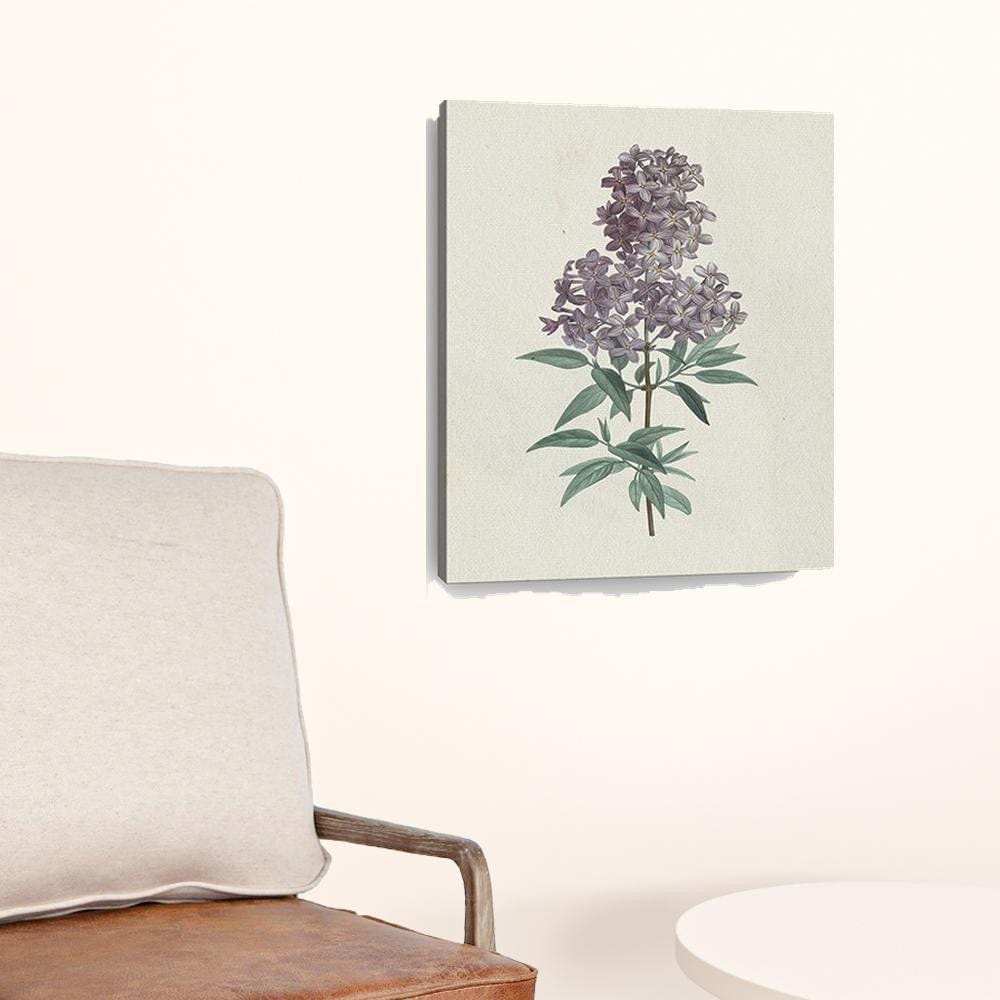 Singular Purple Blossom Branch Unframed Print Wall Art - Homeroots - Flyclothing LLC