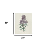 Singular Purple Blossom Branch Unframed Print Wall Art - Homeroots - Flyclothing LLC