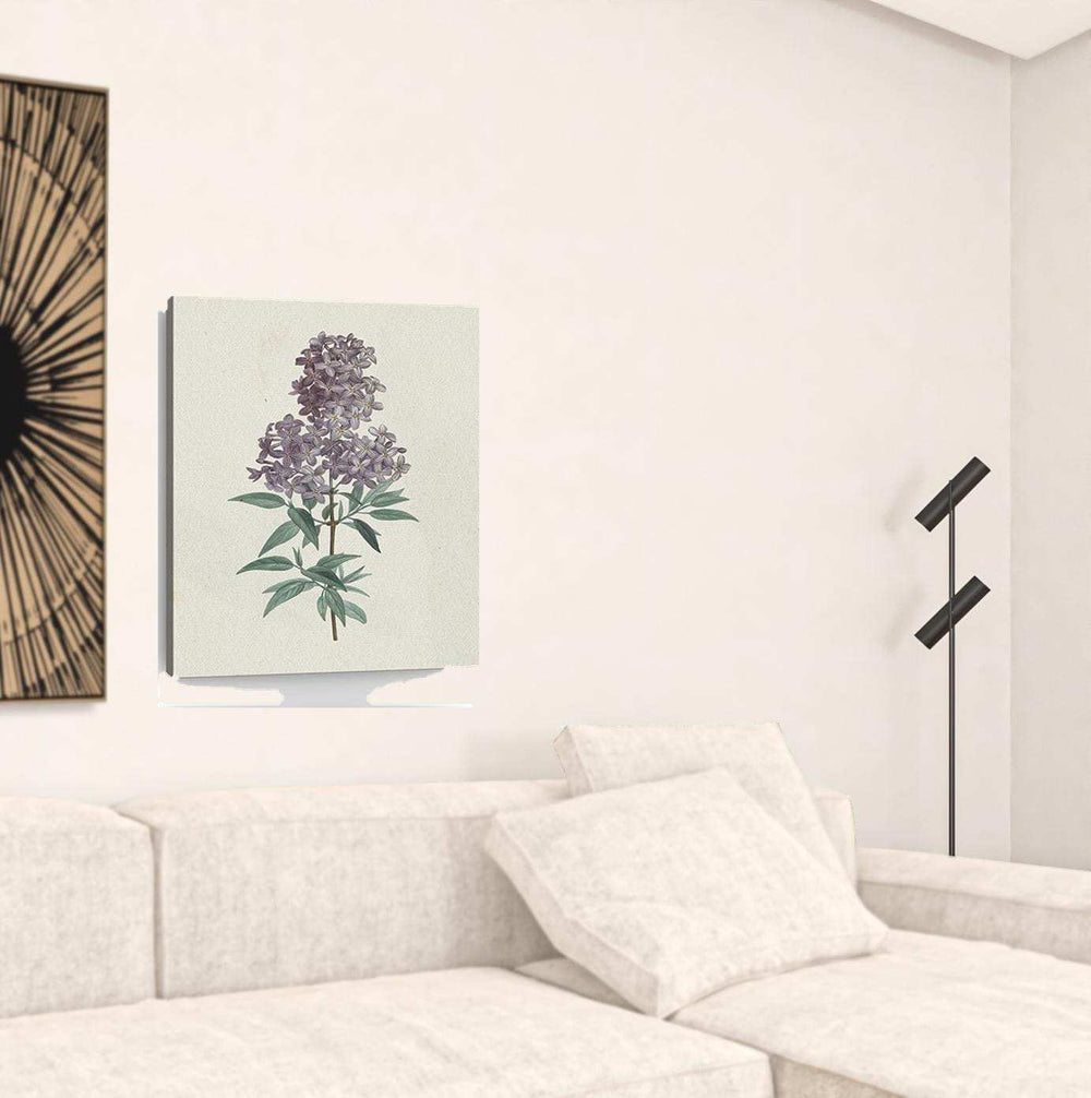 Singular Purple Blossom Branch Unframed Print Wall Art - Homeroots - Flyclothing LLC