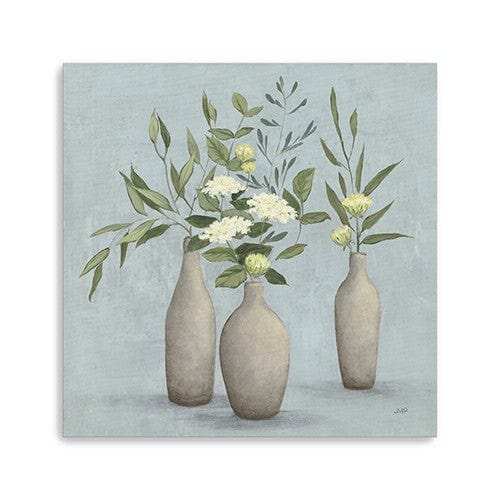 Bohemian Flowers In Ceramic Vases Unframed Print Wall Art - Homeroots - Flyclothing LLC
