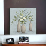 Bohemian Flowers In Ceramic Vases Unframed Print Wall Art - Homeroots - Flyclothing LLC