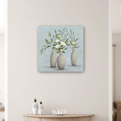 Bohemian Flowers In Ceramic Vases Unframed Print Wall Art - Homeroots - Flyclothing LLC