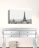 Monochrome Paris Rooftops Sketch Unframed Print Wall Art - Homeroots - Flyclothing LLC