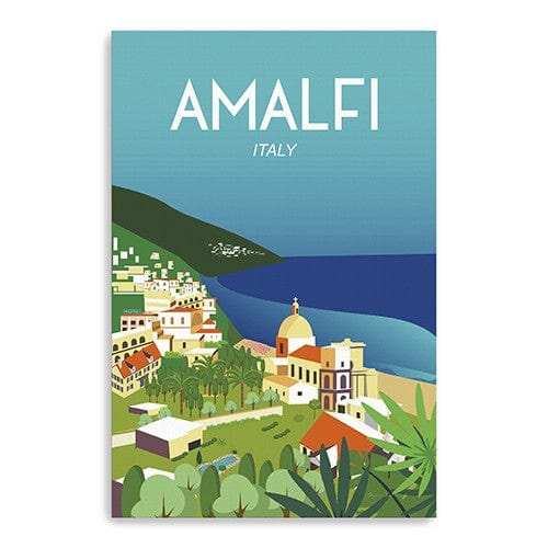 Vibrant Amalfi Coast Unframed Print Wall Art - Homeroots - Flyclothing LLC