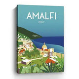 Vibrant Amalfi Coast Unframed Print Wall Art - Homeroots - Flyclothing LLC