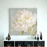 Angelic White Peony Flower Unframed Print Wall Art - Homeroots - Flyclothing LLC