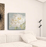 Angelic White Peony Flower Unframed Print Wall Art - Homeroots - Flyclothing LLC