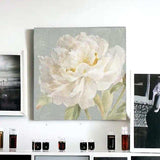 Angelic White Peony Flower Unframed Print Wall Art - Homeroots - Flyclothing LLC