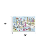 Fun Illustrated Nyc Map Unframed Print Wall Art - Homeroots - Flyclothing LLC