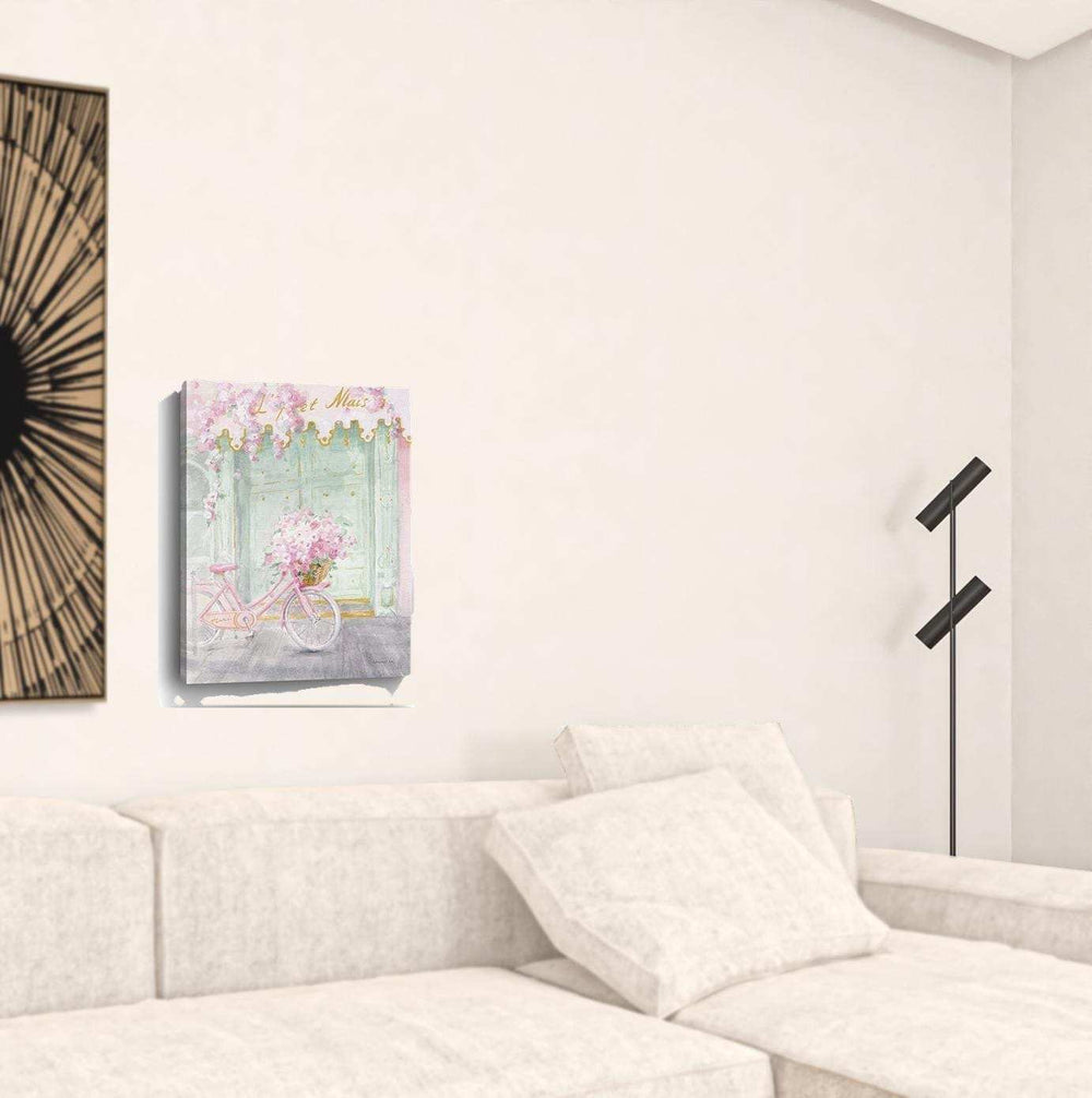 Pretty Pastel Pink Paris Unframed Print Wall Art - Homeroots - Flyclothing LLC