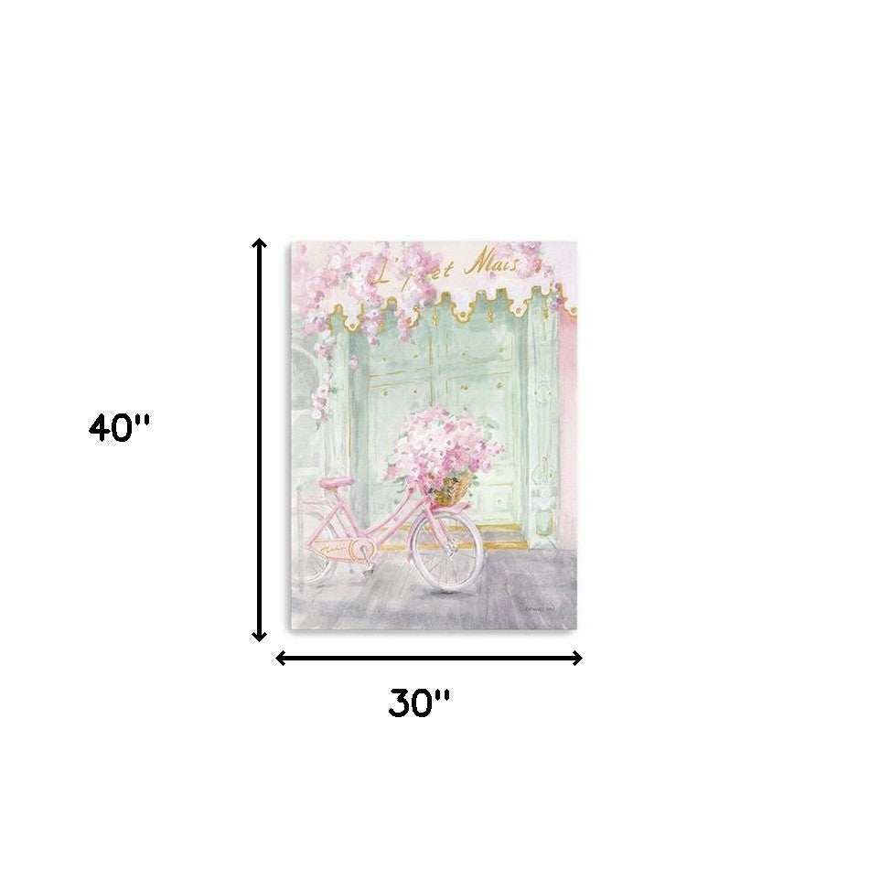 Pretty Pastel Pink Paris Unframed Print Wall Art - Homeroots - Flyclothing LLC