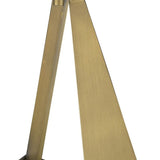 25" Brass Metal Novelty Table Lamp With White Shade - Homeroots - Flyclothing LLC