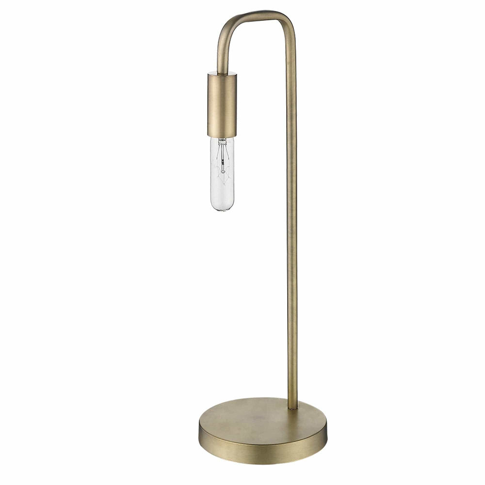 26" Brass Metal Table Lamp - Homeroots - Flyclothing LLC
