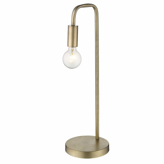 26" Brass Metal Table Lamp - Homeroots