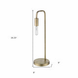 26" Brass Metal Table Lamp - Homeroots - Flyclothing LLC