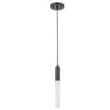 Bronze Pendant Hanging Light with Frosted Glass Shade - Homeroots - Flyclothing LLC