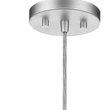 Acrylic and Steel Shade Hanging Globe Light - Homeroots - Flyclothing LLC