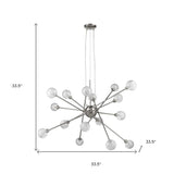 Modern Multi Light Geometric Hanging Chandelier Light - Homeroots - Flyclothing LLC
