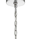 Selene 6-Light Polished Chrome Pendant With Overlapping Frosted White Glass Discs Shade - Homeroots - Flyclothing LLC