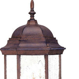 Three Light Brown Domed Textured Glass Lantern Wall Light - Homeroots - Flyclothing LLC