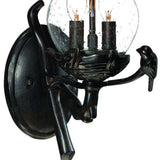 Matte Black Bird Detail Lantern Wall Light - Homeroots - Flyclothing LLC