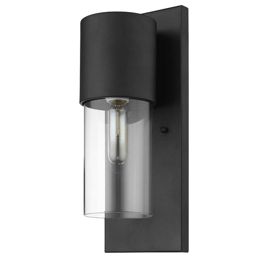 Contemporary Matte Black and Glass Wall Light - Homeroots - Flyclothing LLC
