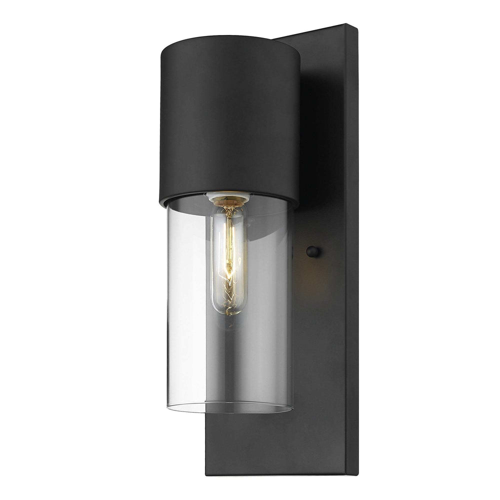Contemporary Matte Black and Glass Wall Light - Homeroots - Flyclothing LLC
