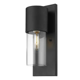 Contemporary Matte Black and Glass Wall Light - Homeroots - Flyclothing LLC