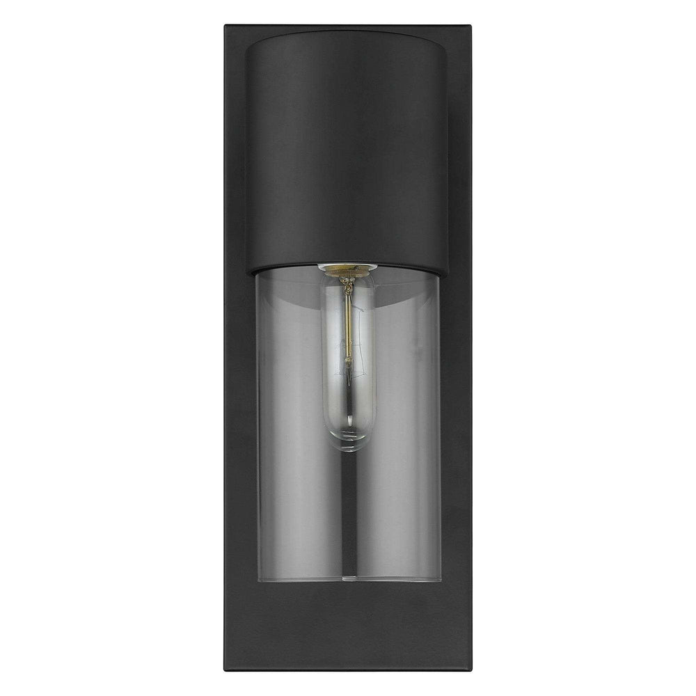 Contemporary Matte Black and Glass Wall Light - Homeroots - Flyclothing LLC