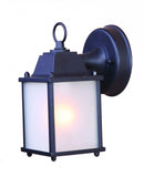 Matte Black Hanging Frosted Glass Lantern Wall Light - Homeroots - Flyclothing LLC