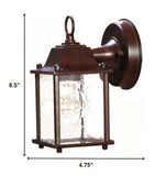 Dark Brown Hanging Waterfall Glass Lantern Wall Light - Homeroots - Flyclothing LLC