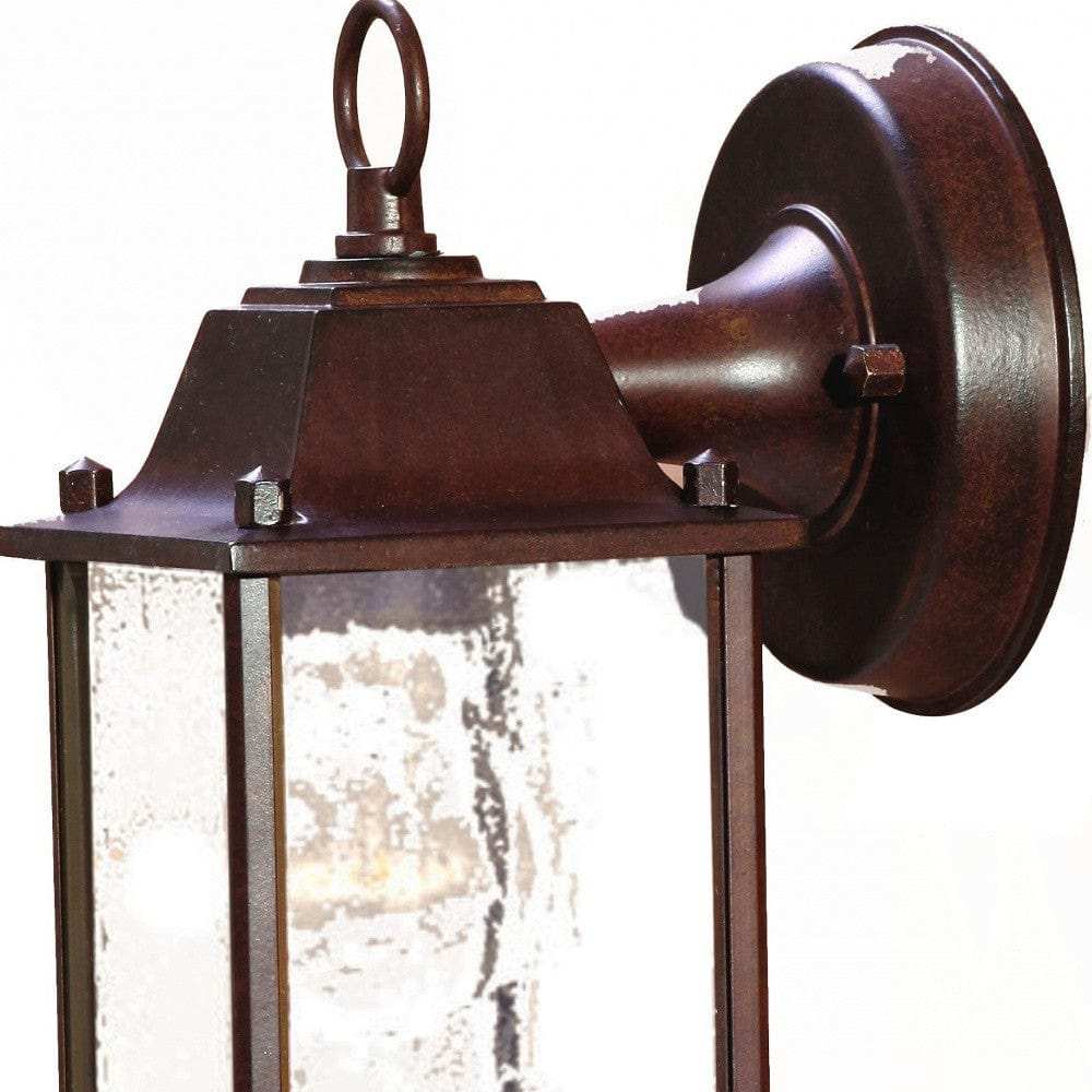 Dark Brown Hanging Waterfall Glass Lantern Wall Light - Homeroots - Flyclothing LLC