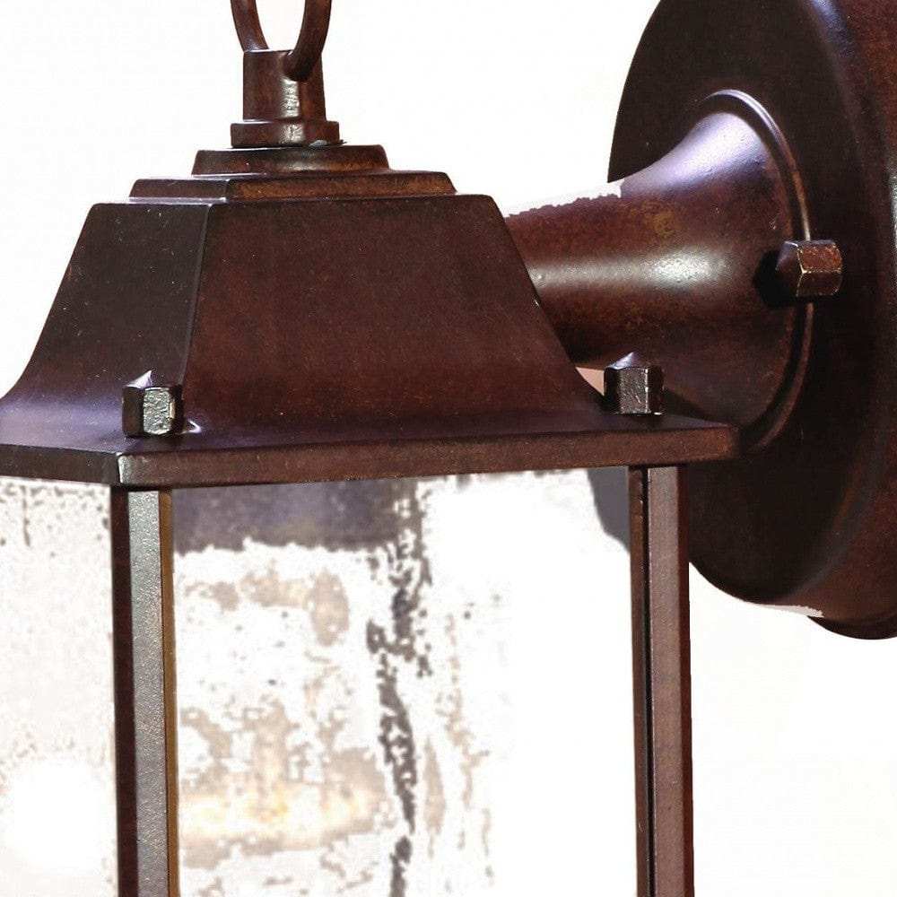 Dark Brown Hanging Waterfall Glass Lantern Wall Light - Homeroots - Flyclothing LLC