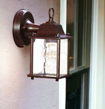 Dark Brown Hanging Waterfall Glass Lantern Wall Light - Homeroots - Flyclothing LLC
