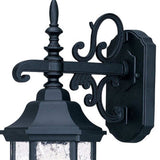 Narrow Matte Black Domed Hanging Lantern Wall Light - Homeroots - Flyclothing LLC