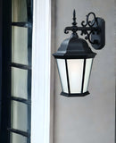 Matte Black Domed Hanging Lantern Wall Light - Homeroots - Flyclothing LLC