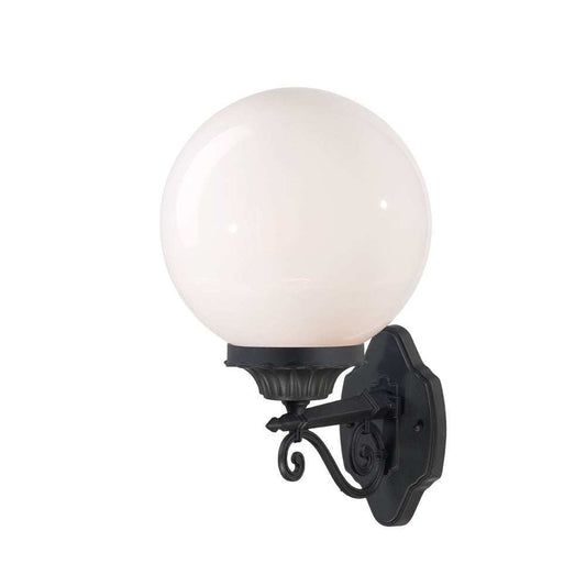 Matte Black Round Acrylic Globe Wall Sconce - Homeroots - Flyclothing LLC
