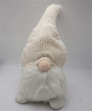Creamy White Fuzzy Fabric Gnome - Homeroots - Flyclothing LLC