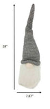 Grey Fabric Gnome with Ultra Long Hat - Homeroots - Flyclothing LLC