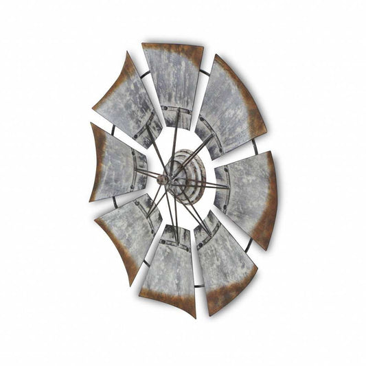 Metal Windmill Shaped Wall Decor - Homeroots - Flyclothing LLC