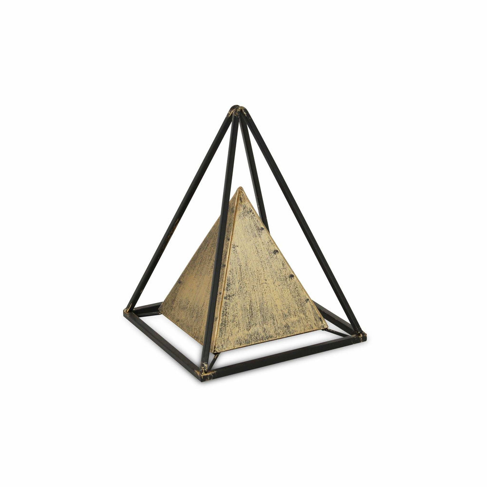 Metal Triangular Decorative Sculpture - Homeroots - Flyclothing LLC