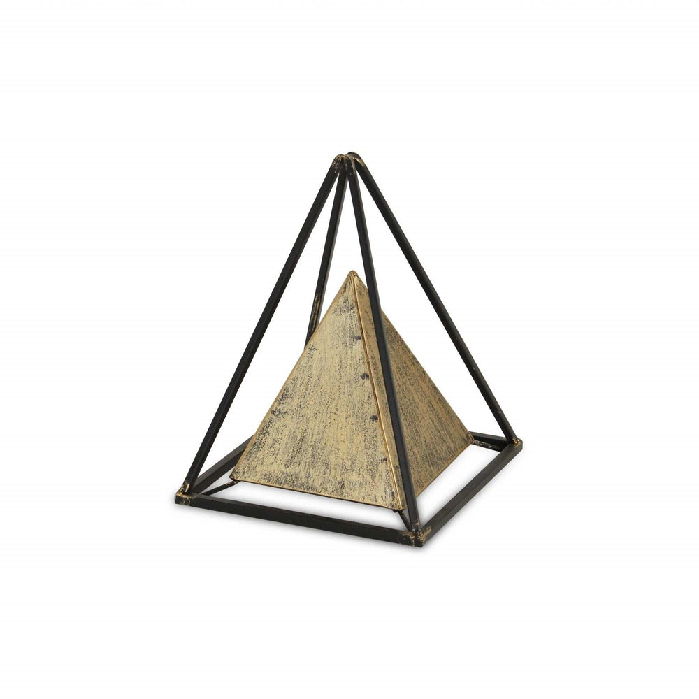 Metal Triangular Decorative Sculpture - Homeroots - Flyclothing LLC