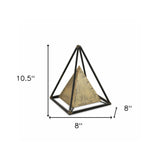 Metal Triangular Decorative Sculpture - Homeroots - Flyclothing LLC